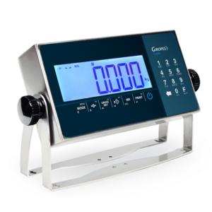 Indicador de peso industrial Baxtran GI410 LC, indicador de pesaje de acero inoxidable, pantalla LCD retroiluminada de gran tamaño, equipo de pesaje con protección IP65, indicador para básculas de plataforma, equipo resistente a la humedad para ambientes industriales, indicador con funciones de tara y acumulación, conexión RS-232 para pesaje, indicador compatible con hasta 8 células de carga, pesaje de alta precisión con 30.000 divisiones internas, indicador con teclado de membrana de 7 teclas, indicador con batería recargable para operación autónoma, conversor A/D de 24 bits en sistema de pesaje, lectura rápida de hasta 200 lecturas por segundo, equipo para industria alimentaria, química y farmacéutica, solución de pesaje ideal para tolvas y tanques, indicador para sistemas de control de peso, pesaje en entornos logísticos y de distribución, equipo con adaptador AC y manual de usuario incluido, indicador compacto de 2.6 kg y dimensiones 230 x 140 x 180 mm, sistema de pesaje profesional clase III, equipo para control de peso en procesos de fabricación